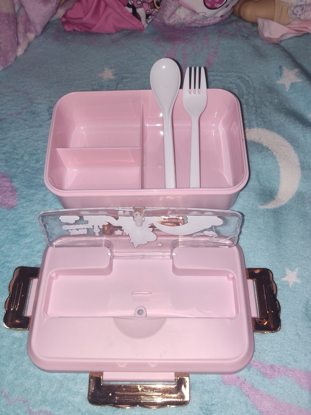 Kawaii Hard Pink Unicorn Lunchbox - Picture 11 of 14